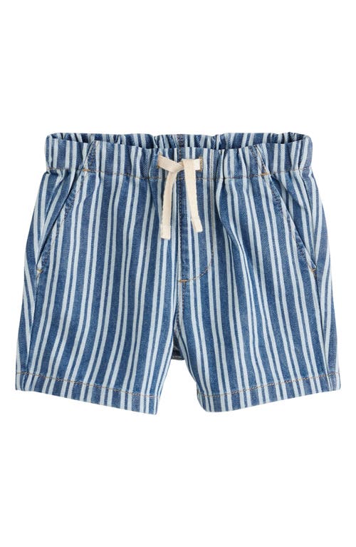 NEXT NEXT KIDS' STRIPE DRAWSTRING DENIM SHORTS