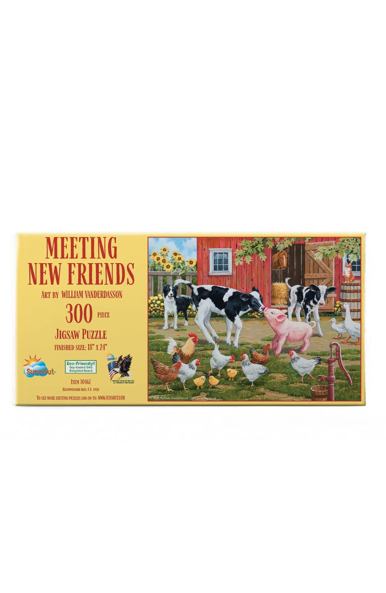 Sunsout Meeting New Friends 300 piece Jigsaw Puzzle for Adults, Alternate, color, Multicolor