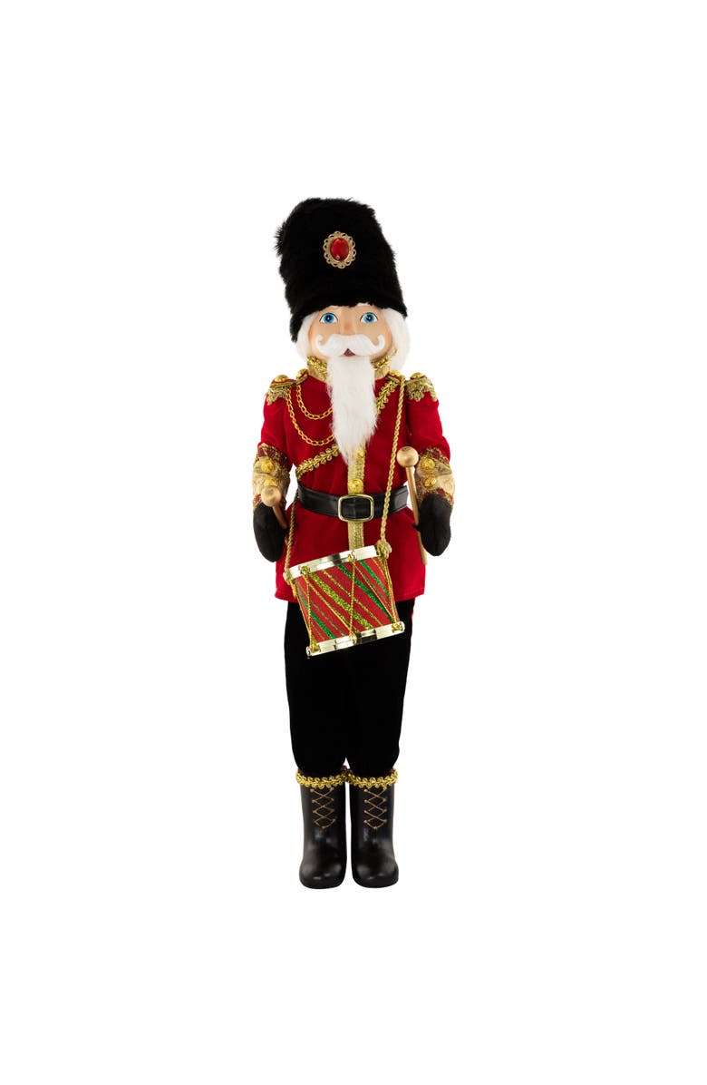 Northlight Nutcracker Drummer Christmas Figure - 20", Main, color, Red