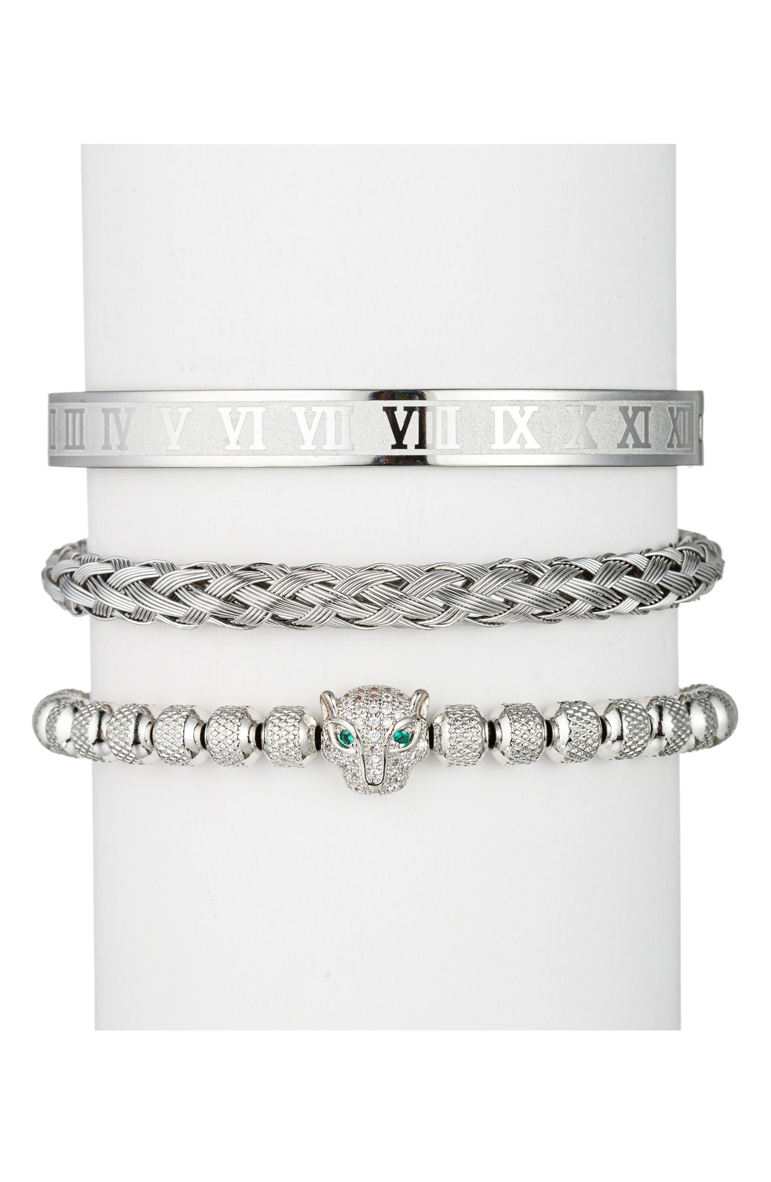 EYE CANDY LOS ANGELES Leopard Set of 3 Assorted Bracelets