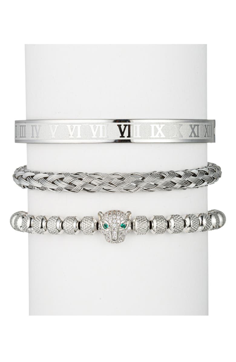 EYE CANDY LOS ANGELES Leopard Set of 3 Assorted Bracelets, Main, color, 