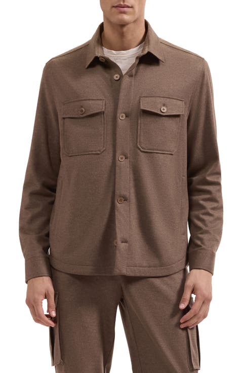 Wool Blend Shirt Jacket