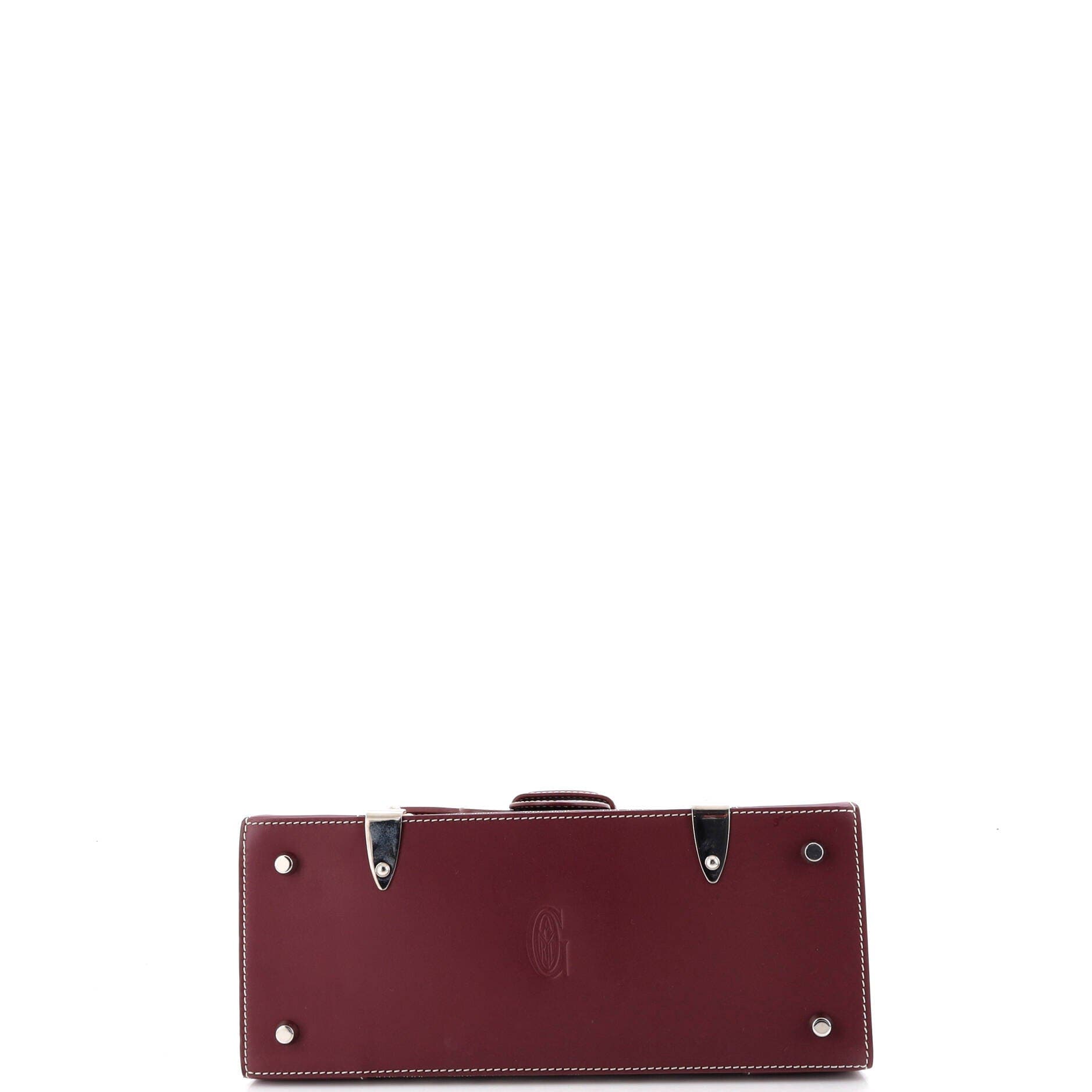 Saigon Top Handle Bag Coated Canvas with Leather PM, Alternate, color, Burgundy