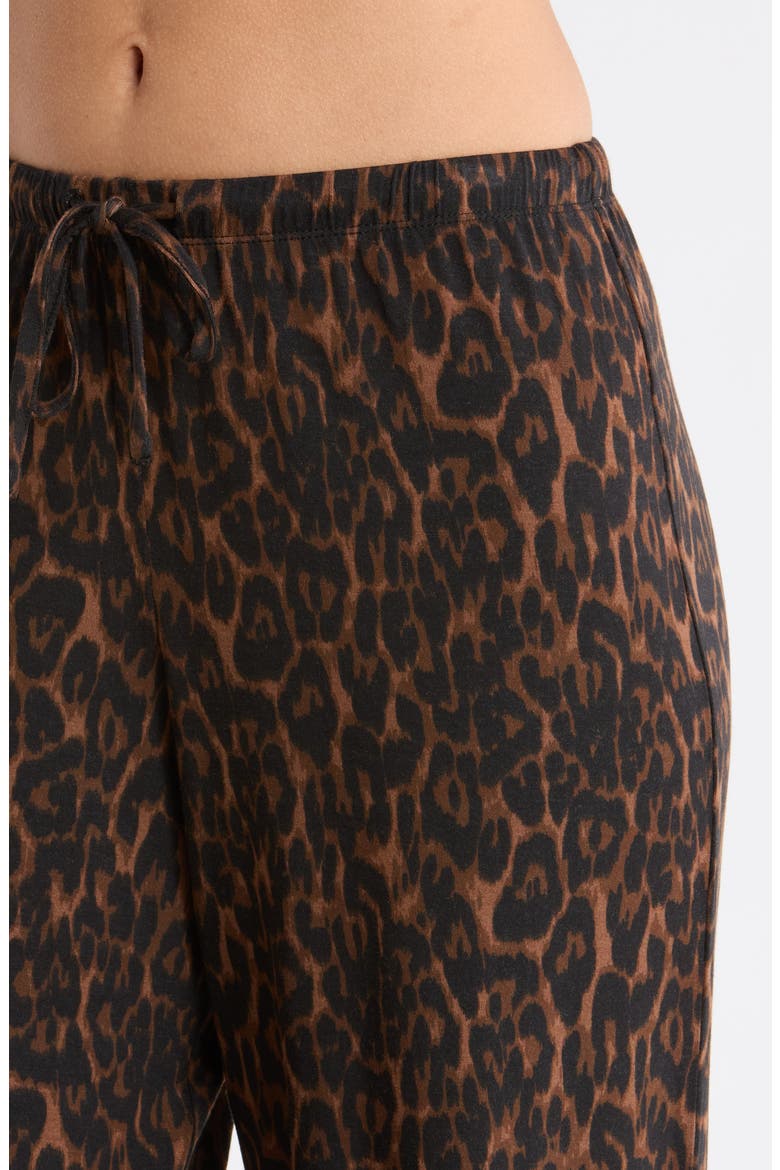 Moonlight Eco Crop Pajamas, Alternate, color, BROWN P- BLACK ELEGANT LEOPARD