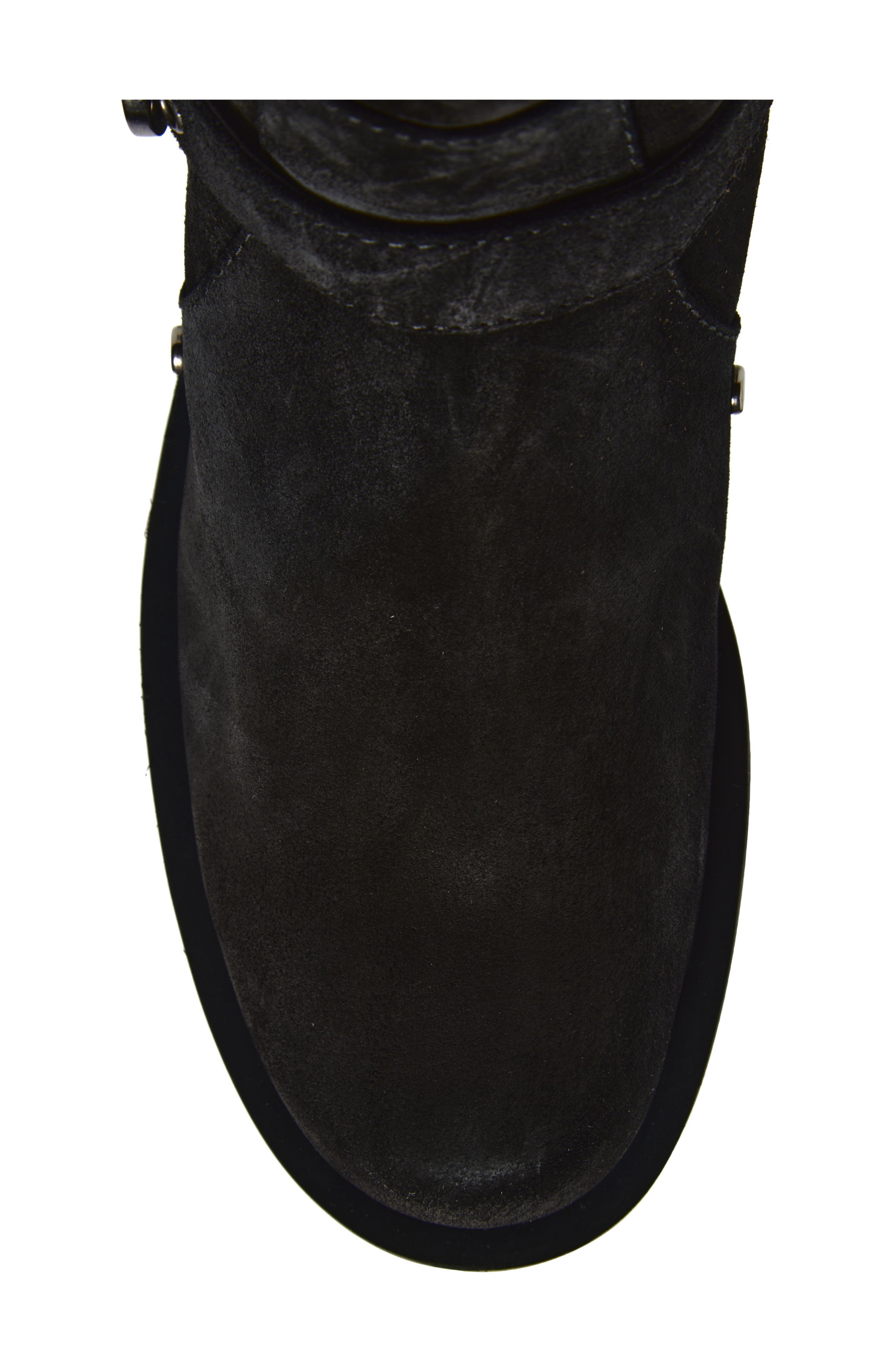 Stuart Weitzman Maverick Bootie, Alternate, color, Black Suede