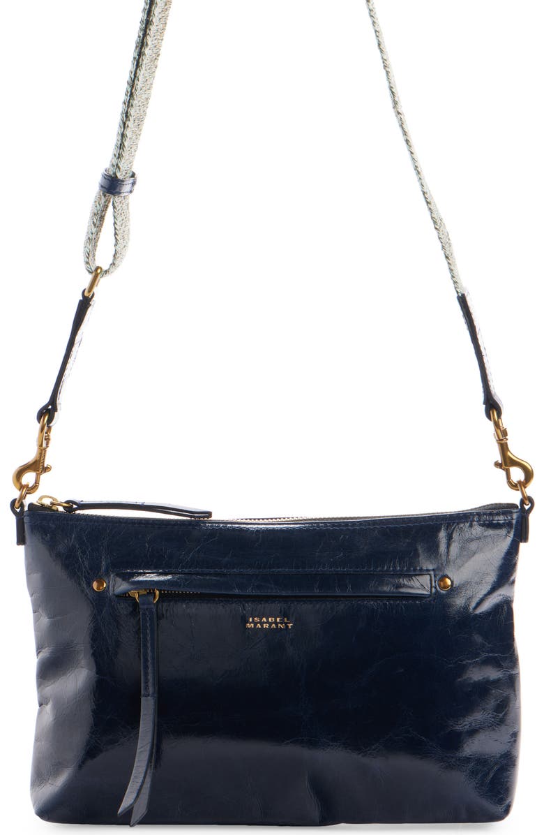 Isabel Marant Nessah Leather Crossbody Bag, Main, color,