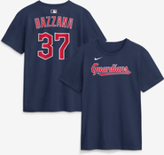 Nike Men's Nike Travis Bazzana Navy Cleveland Guardians Name & Number T-Shirt