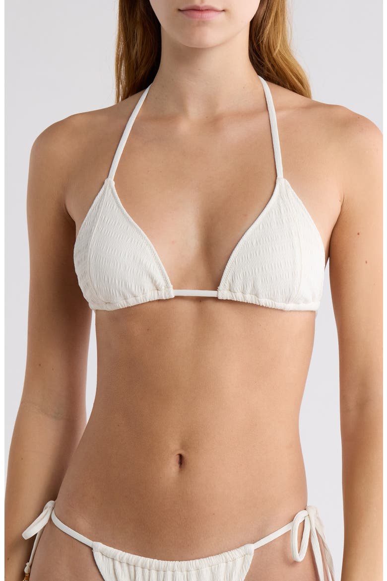 Katelyn Triangle Bikini Top, Main, color, GARDENIA