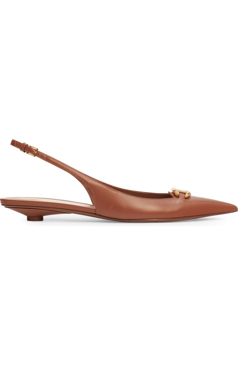 Valentino Garavani VLOGO Moon Pointed Toe Slingback Pump, Alternate, color,