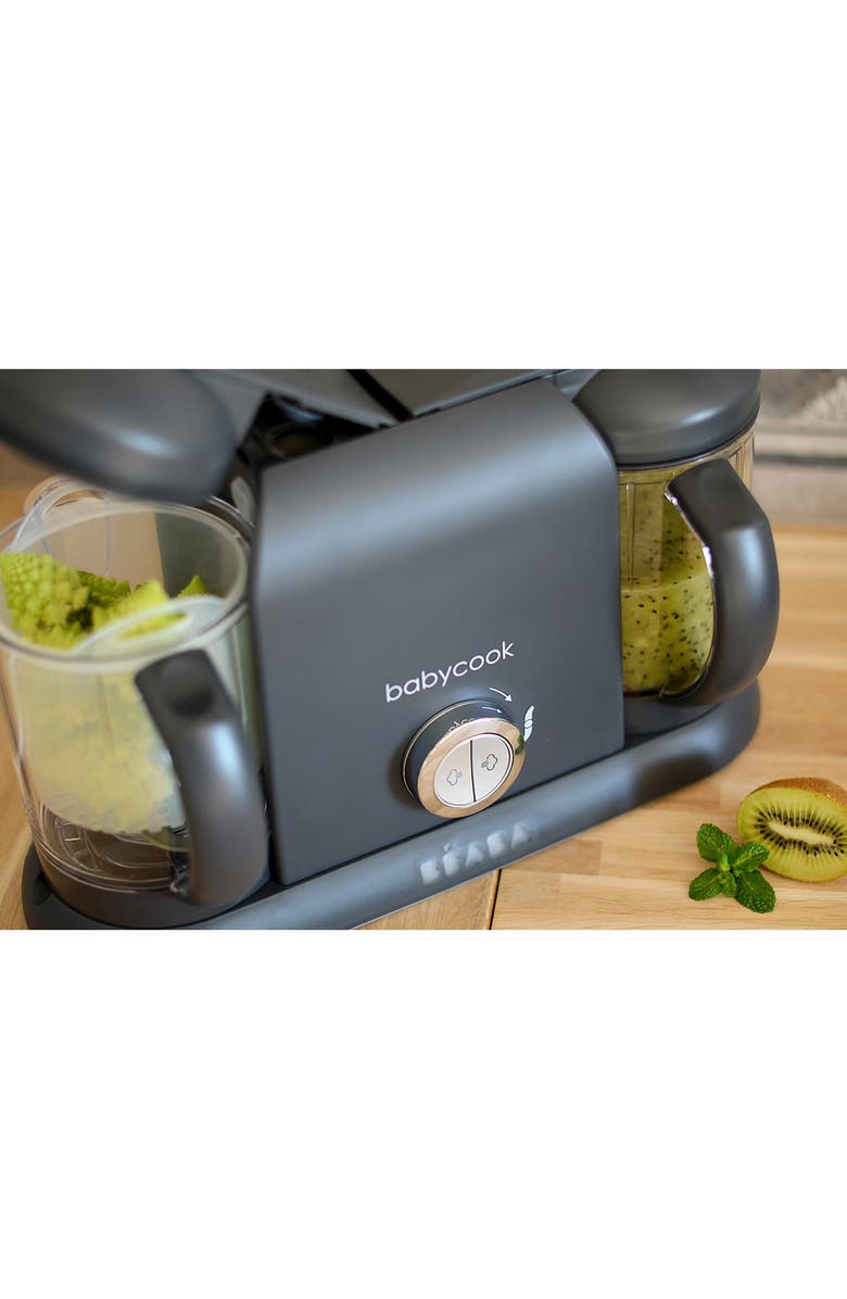 BEABA Babycook<sup>®</sup> Duo Baby Food Maker & Recipe Booklet, Alternate, color, Charcoal