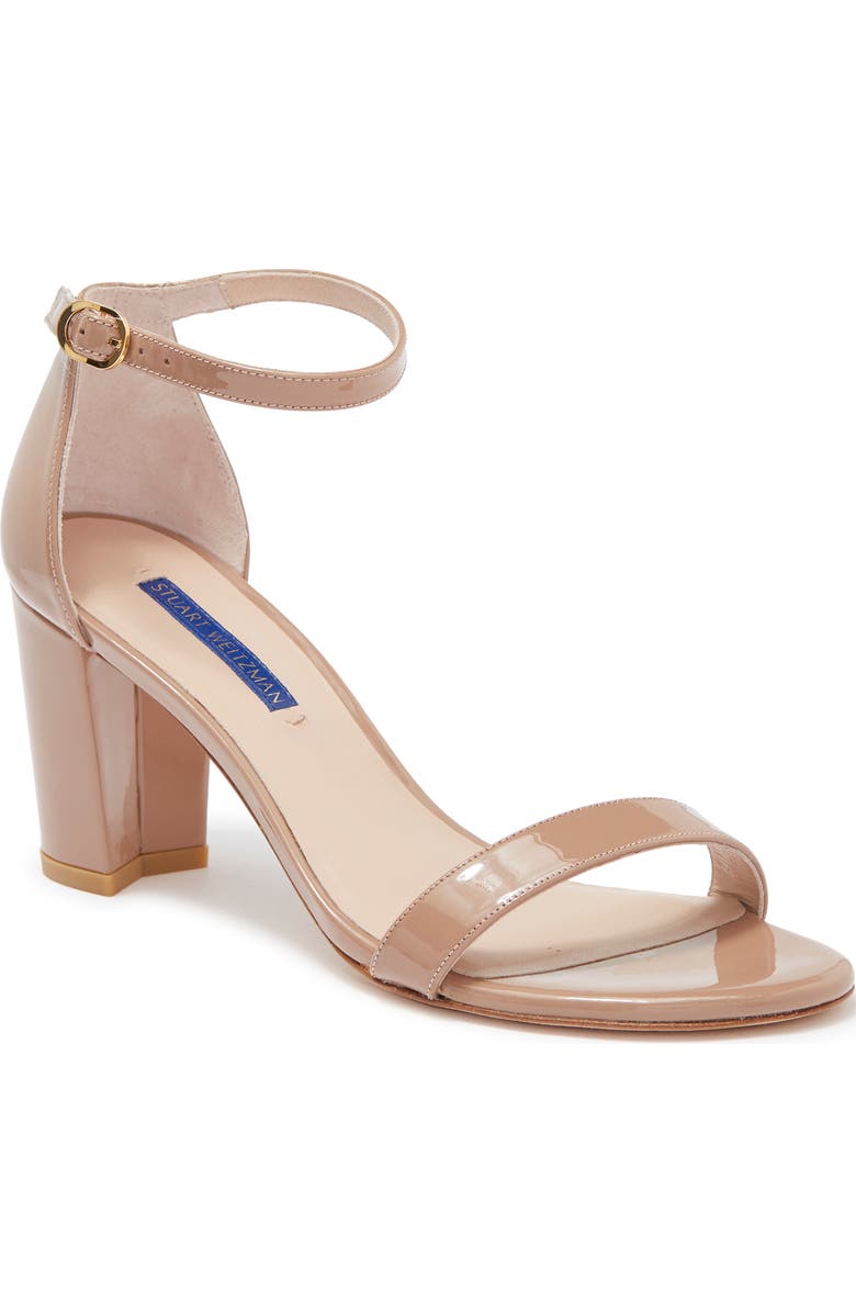 Stuart Weitzman Nearly Nude Ankle Strap Sandal, Main, color, Adobe