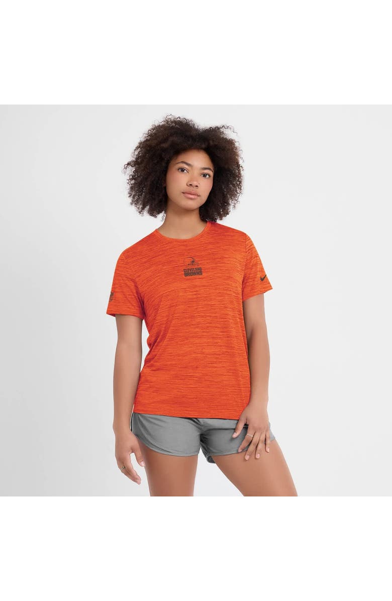 Nike Women's Nike Orange Cleveland Browns Sideline Velocity Dri-FIT T-Shirt, Alternate, color, Orange