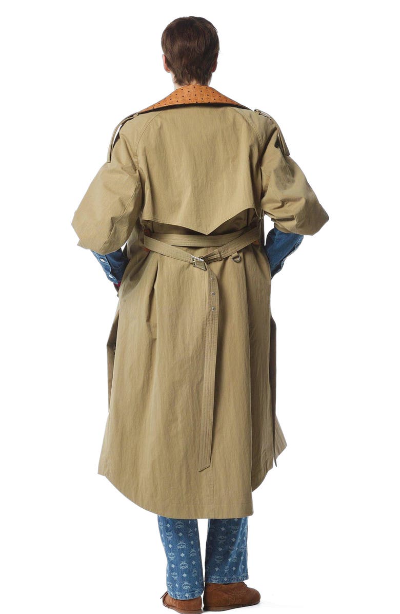 MCM Trench Coat, Alternate, color, Beige