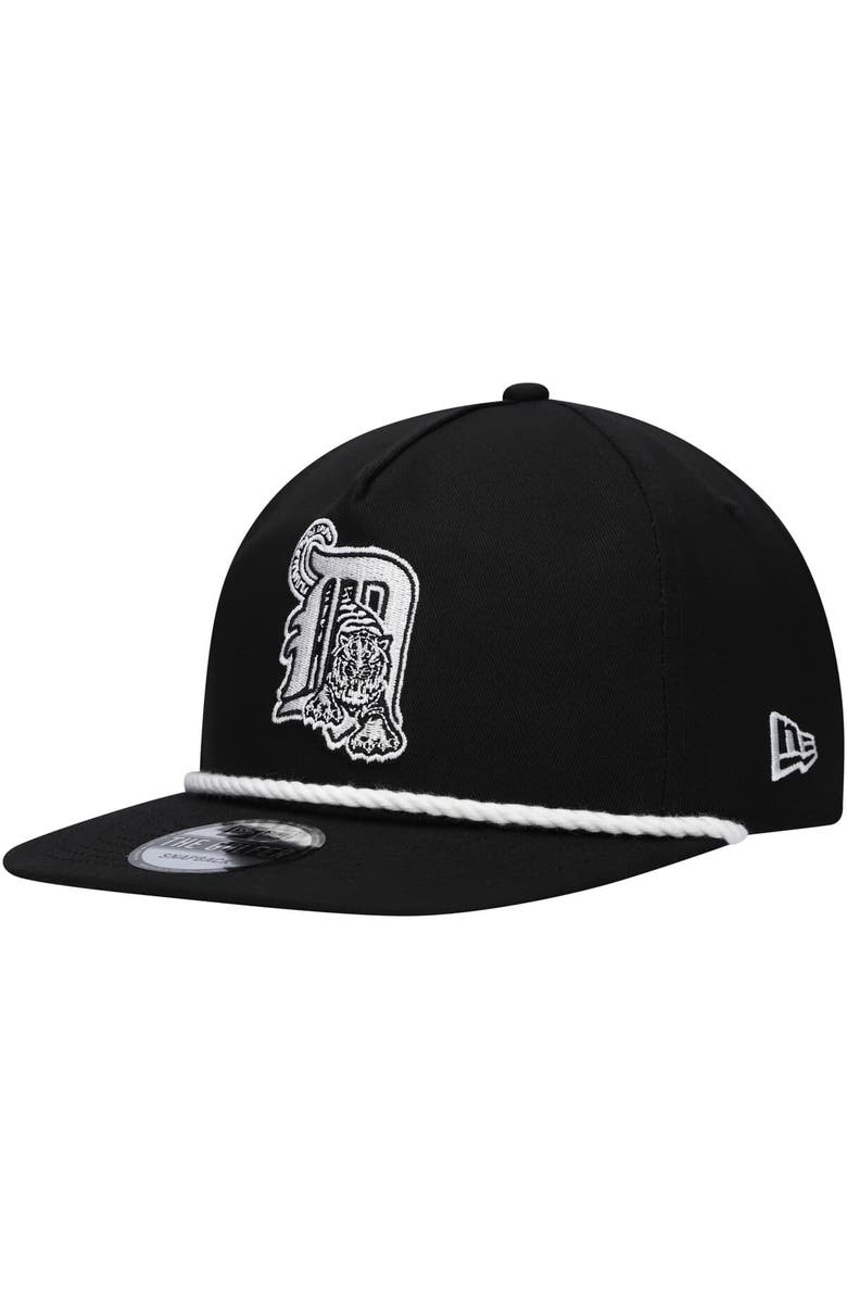 New Era Men's New Era Black Detroit Tigers Golfer Snapback Hat, Main, color, Black