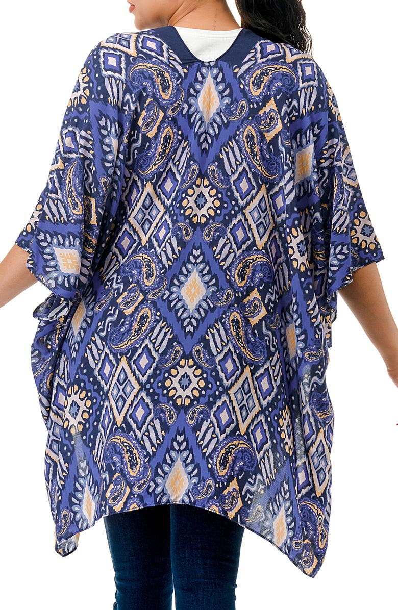 MARCUS ADLER Abstract Duster, Alternate, color, Blue