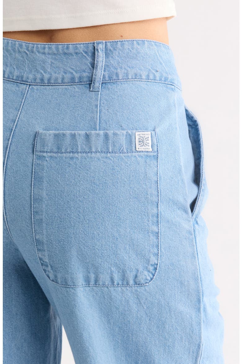 Wave Washed Denim Pants, Alternate, color, SEA BLUE