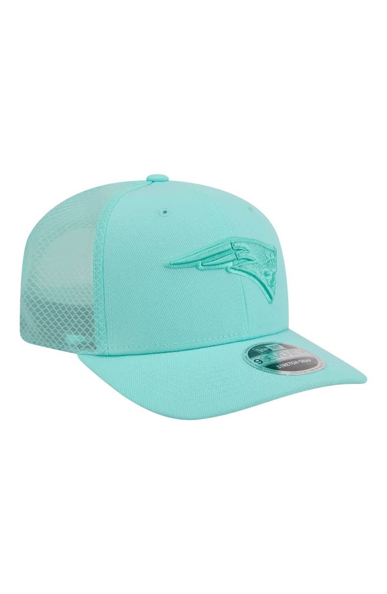 New Era Men's New Era  Turquoise New England Patriots Color Pack 9SEVENTY Adjustable Hat, Alternate, color, Turquoise