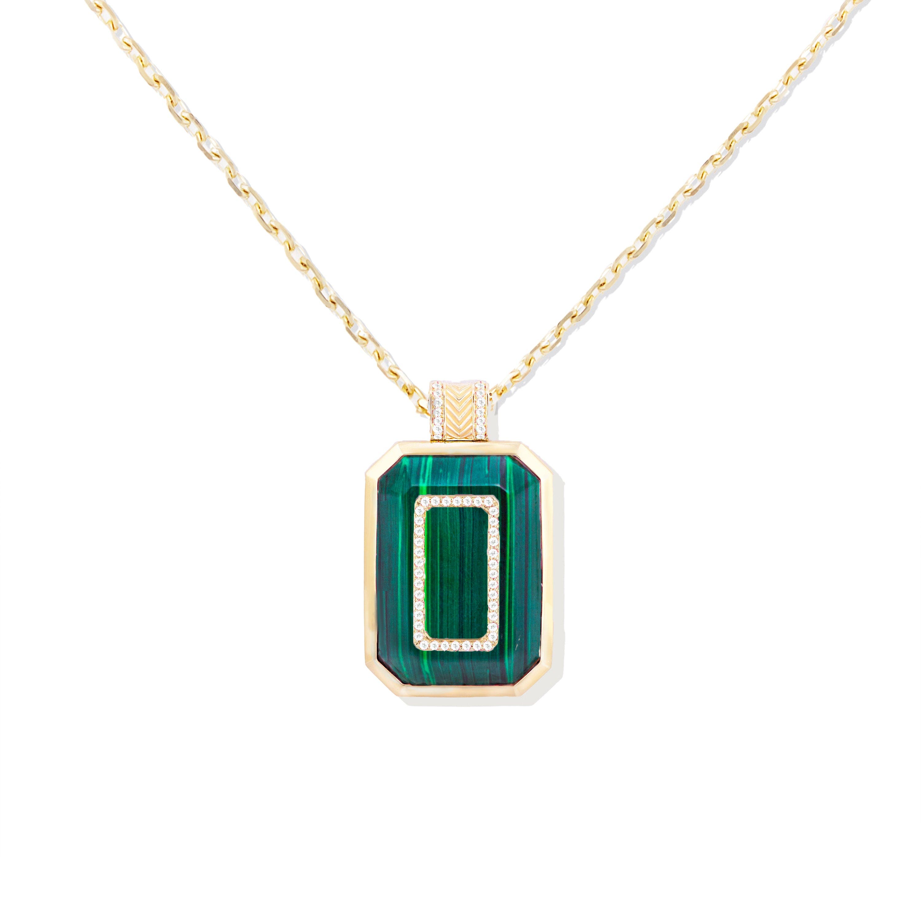 selected Malachite & Diamond-Gold