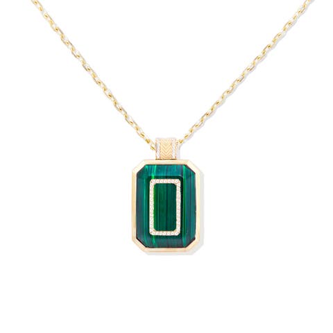 Spark Emerald Cut Pendant Necklace
