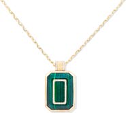 Campbell + Charlotte Spark Emerald Cut Pendant Necklace