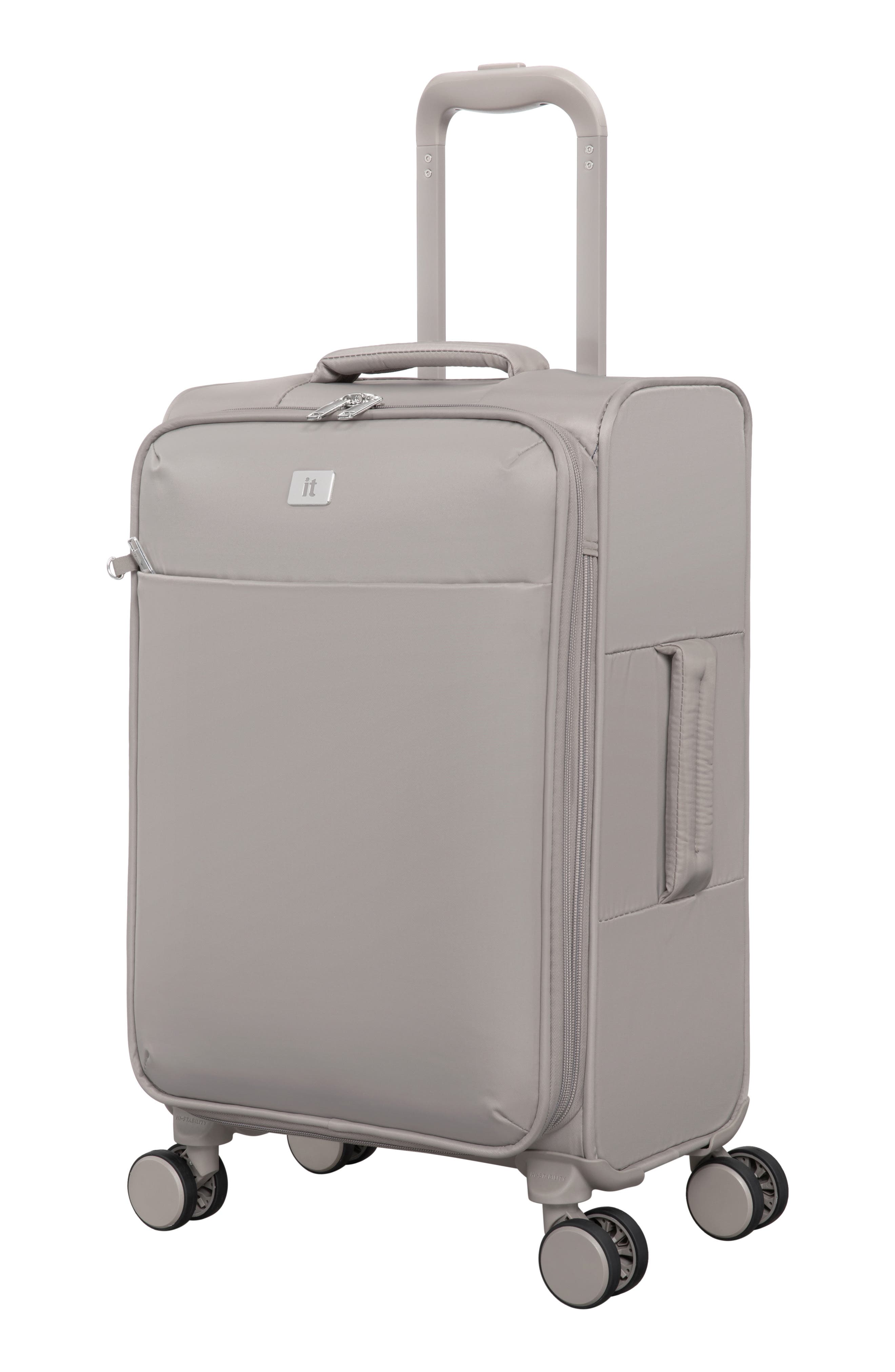 IT LUGGAGE Lustrous Lux 22-Inch Softside Carry-On Luggage, Main, color, Moon Rock