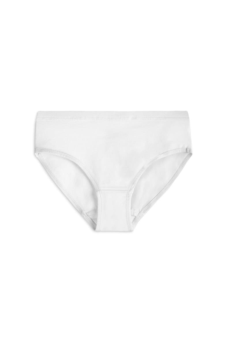 Organic Cotton Girls Hipster Undies 3-pk, Alternate, color, White