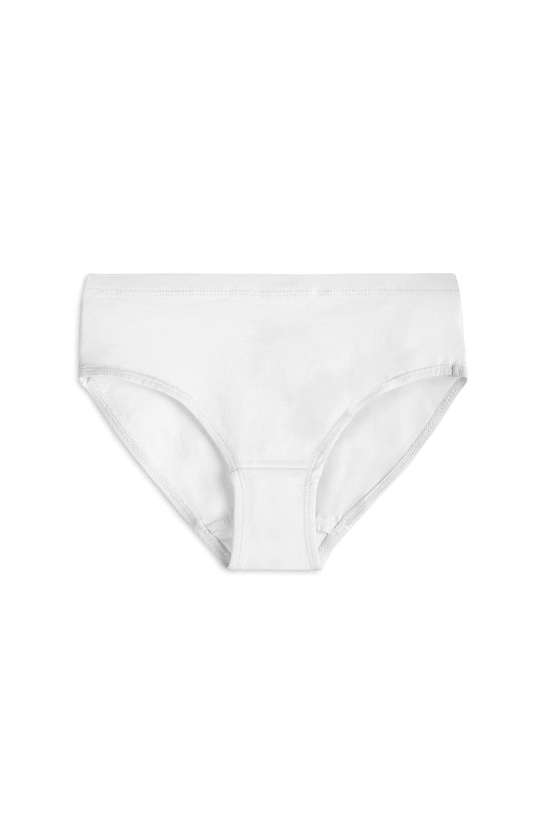 Mightly Organic Cotton Girls Hipster Undies 3-pk, Alternate, color, Black, White Heather Gray