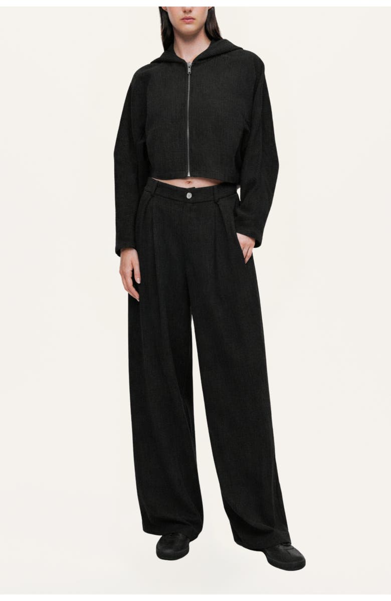 Nocturne High-Rise Tailored Pants, Alternate, color, Black