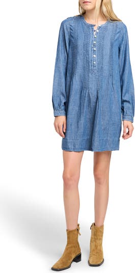 Faherty Tried & True Isha Long Sleeve Denim Dress | Nordstromrack Faherty Tried & True Isha Long Sleeve Denim Dress | Nordstromrack