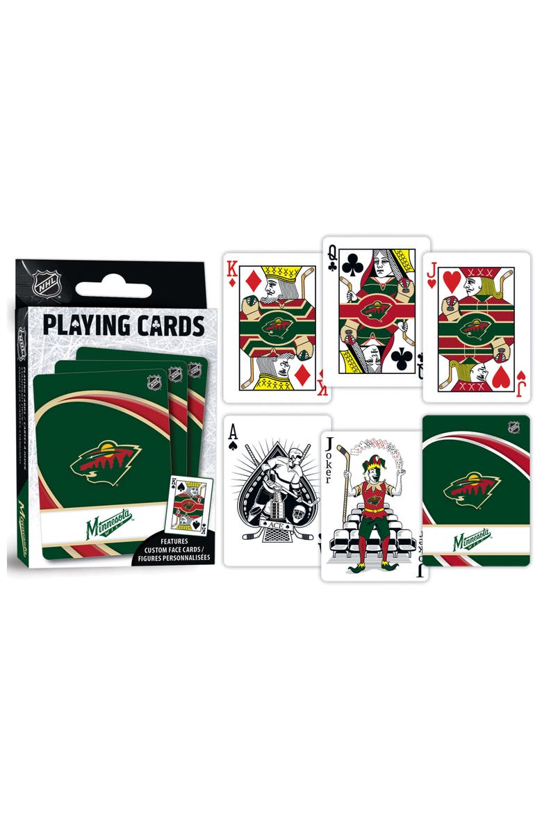 Minnesota Wild Playing Cards, Alternate, color, Multicolor