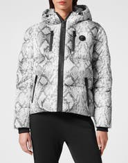 PLEIN SPORT Nylon Puffer Jacket Pitone Women