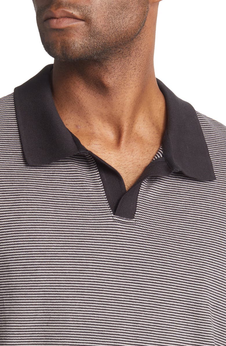 Theory Men's Malden Stripe Stretch Pima Cotton Polo Shirt, Alternate, color, 