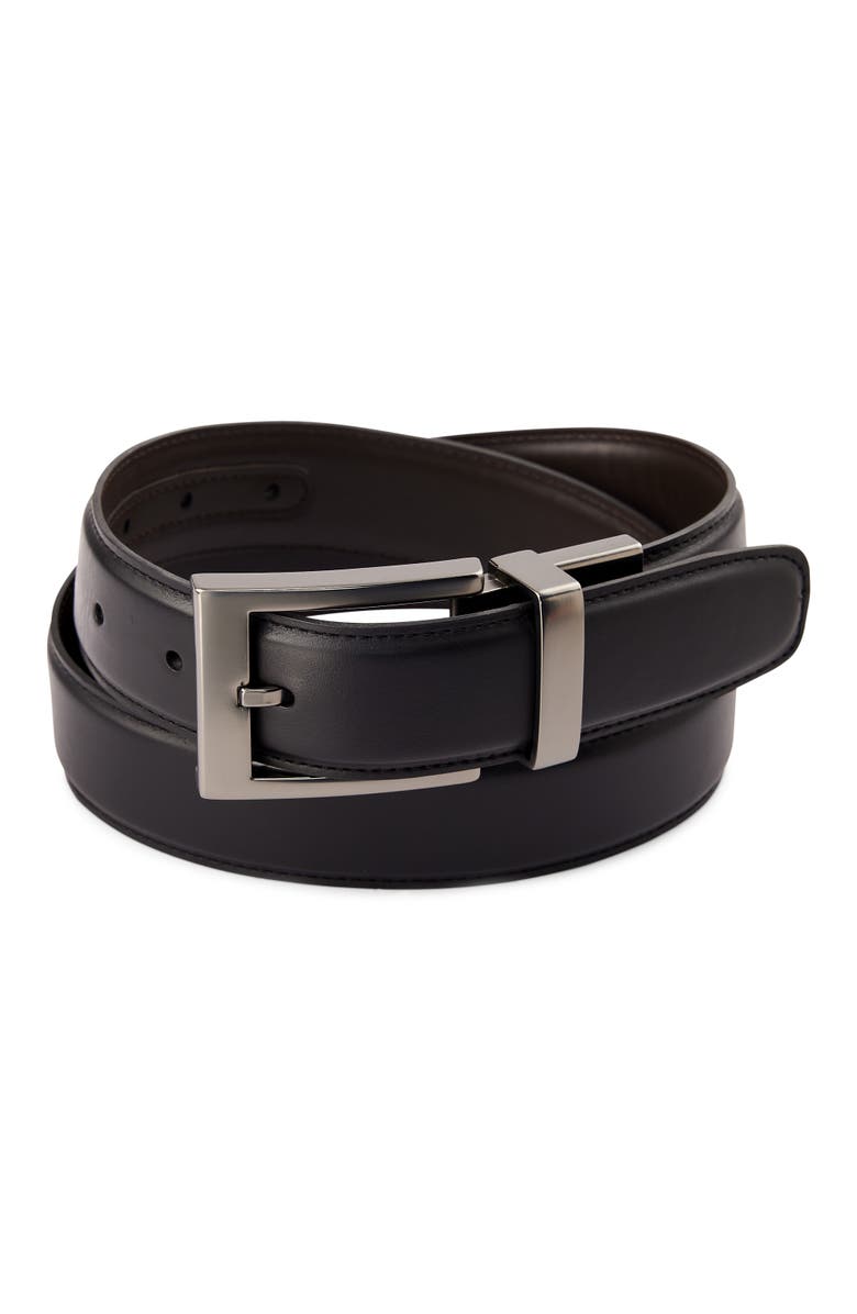 Harbor Bay by DXL Reversible Dress Belt, Alternate, color, Black/Brow