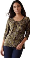 Jessica London Stretch Cotton Scoop Neck Tee