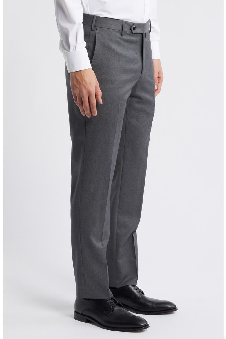 Parker Platinum Super 130's Gabardine Dress Pants, Alternate, color, MEDIUM GREY