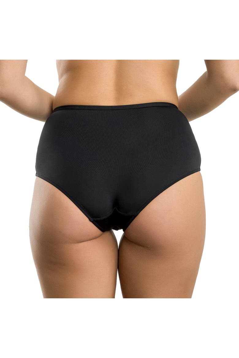 Charlene High Waist Brief, Alternate, color, Black