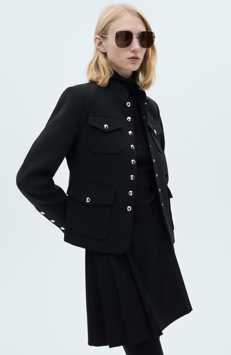 MANGO Pleated Miniskirt, Alternate, color,