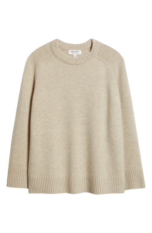 Nordstrom Crewneck Wool & Cashmere Sweater In Neutral