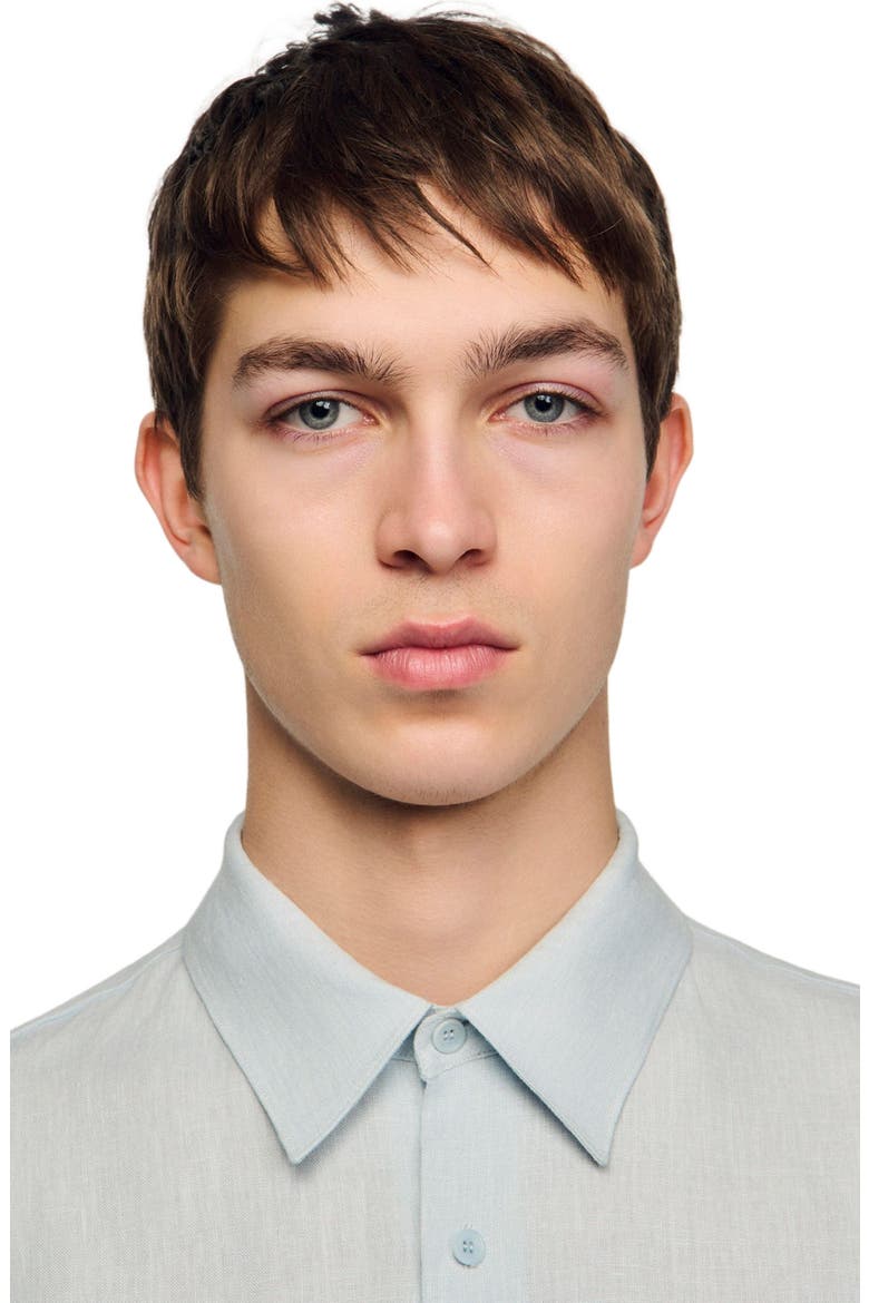 Linen shirt, Alternate, color, Sky blue