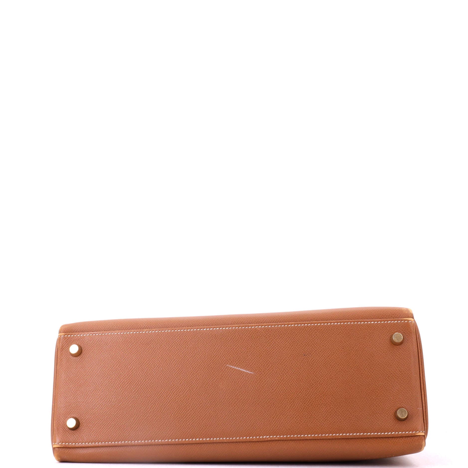 Kelly Handbag Brown Courchevel with Gold Hardware 32, Alternate, color, Gold