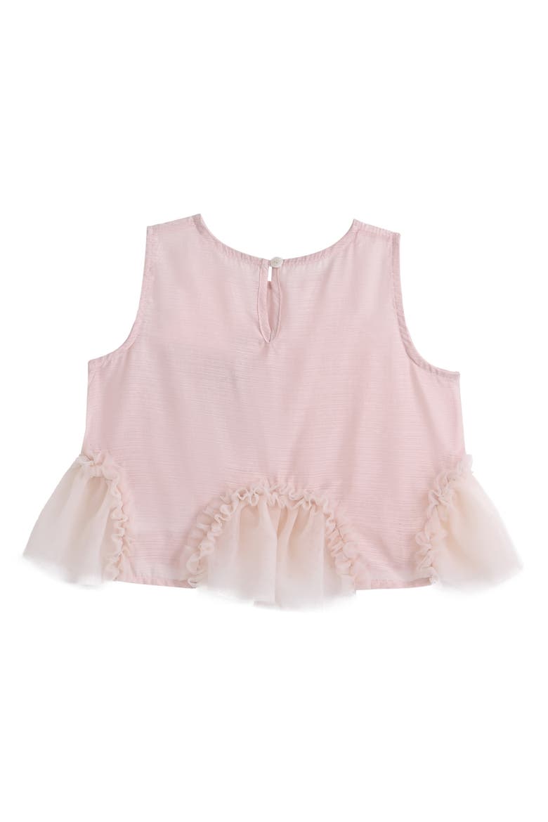 Tulle Ruffle Skirt Set, Alternate, color, Pink