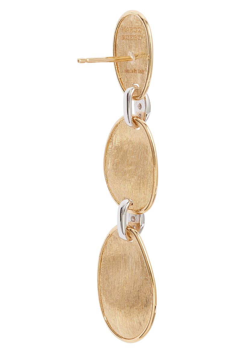 Lunaria Diamond Triple Drop Earrings, Alternate, color, YELLOW/WHITE GOLD