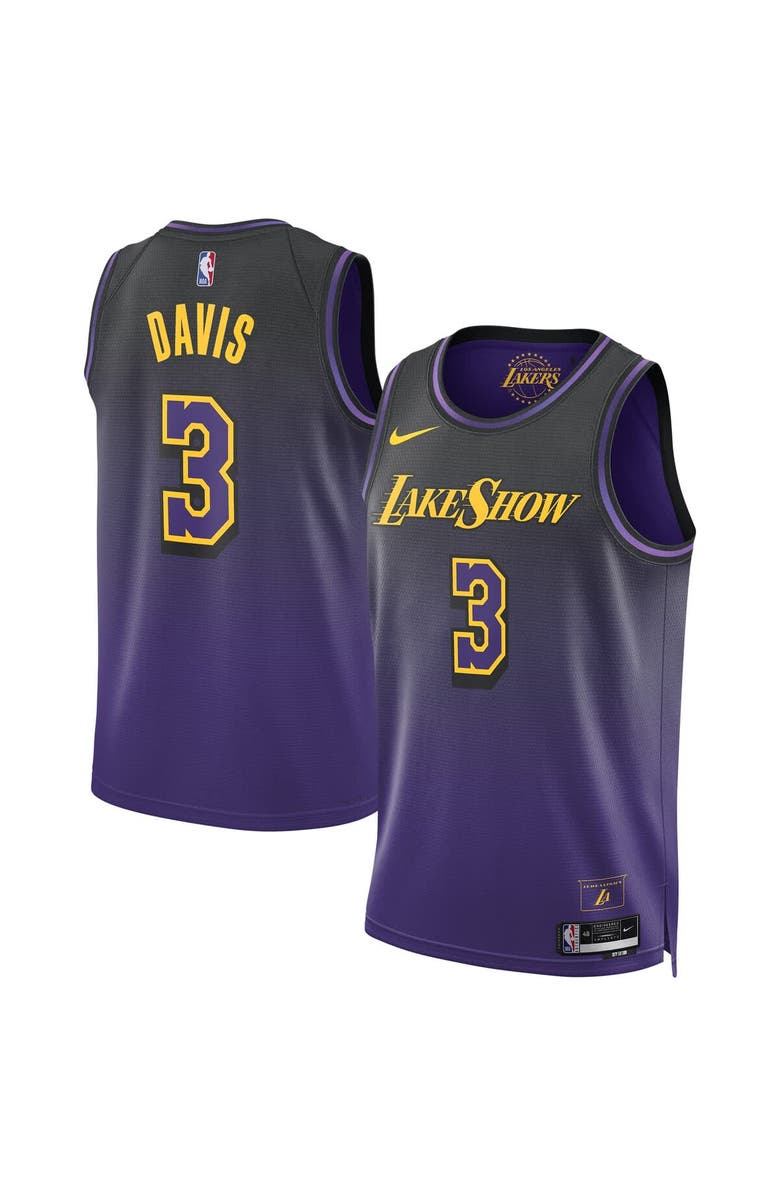 Nike Unisex Nike Anthony Davis Purple Los Angeles Lakers 2024/25 Swingman Player Jersey - City Edition, Alternate, color, 