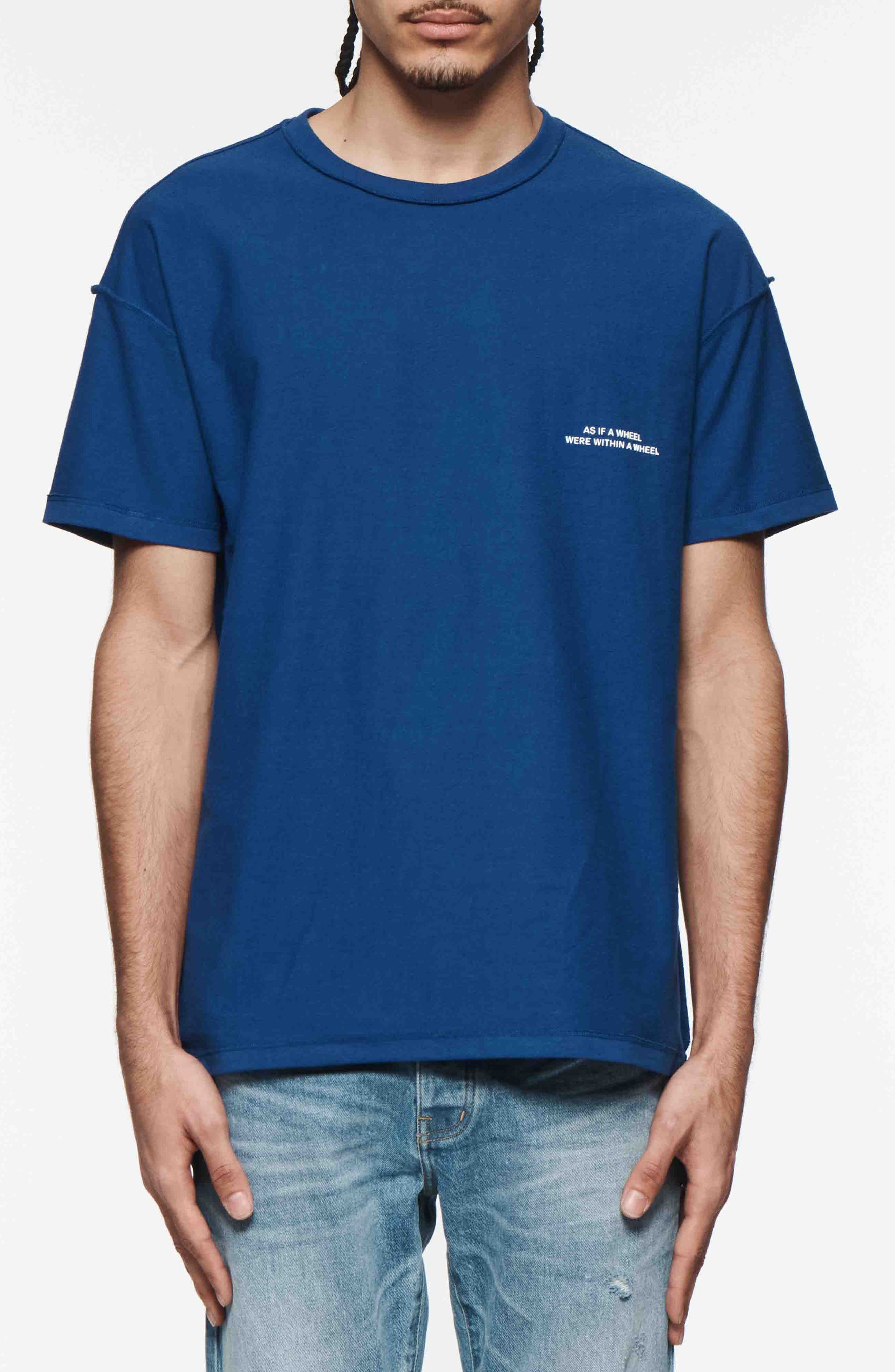 PURPLE BRAND Wheel Cotton Graphic T-Shirt