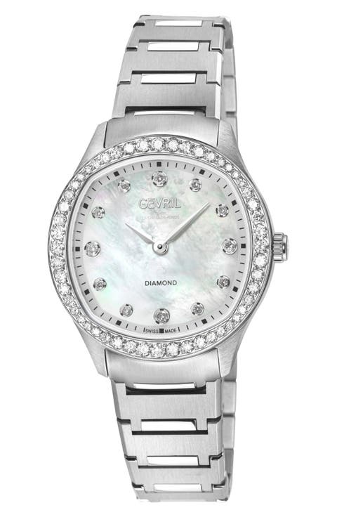 Morcote Swiss Diamond Watch, 32mm