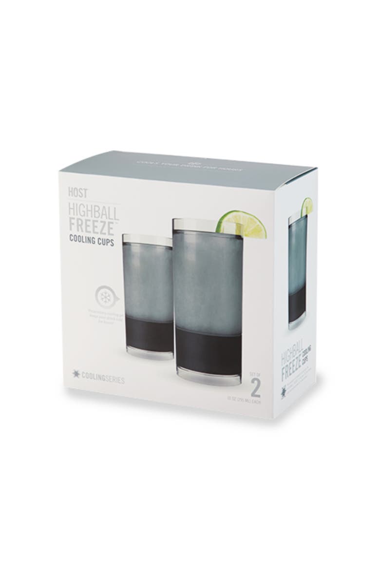 Highball FREEZE Cooling Cup Set of 2, Alternate, color, Tinted Gray
