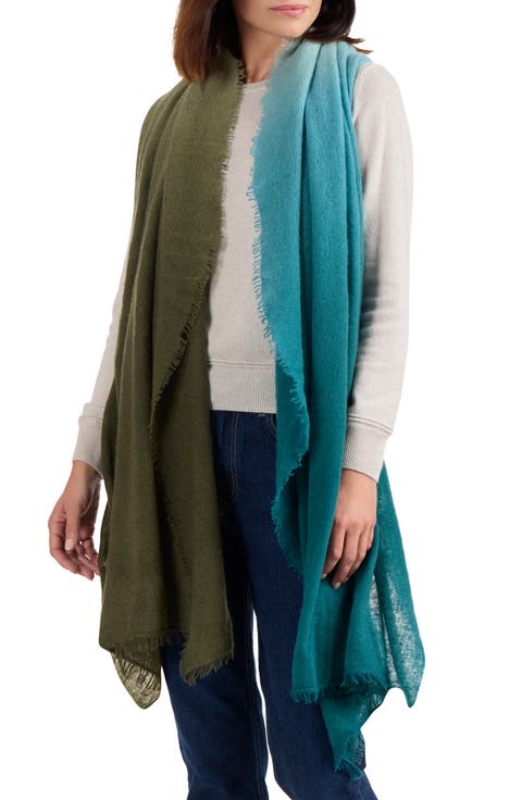 Dip Dye Cashmere Scarf