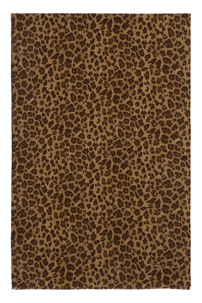 Animal Print Wool, Alternate, color, HONEY TAN