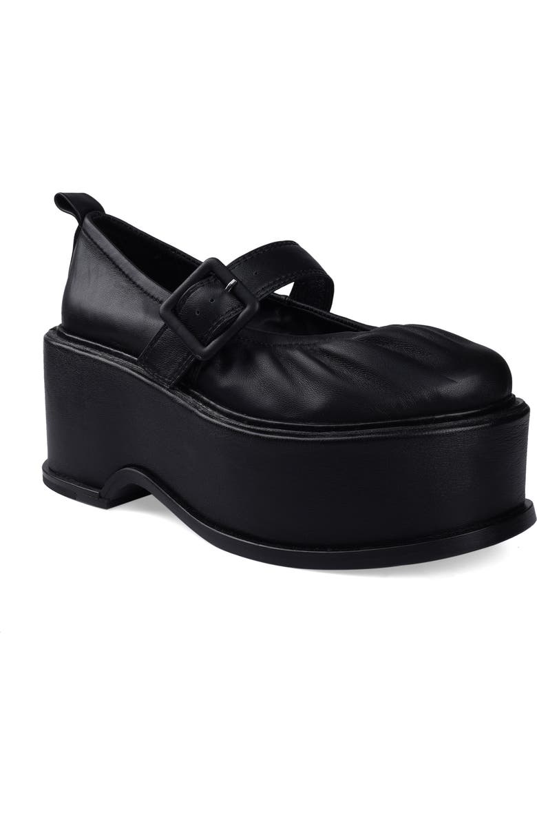 Artisan Crafted By Zigi Buxi Platform Mary Jane, Main, color, Black Leather