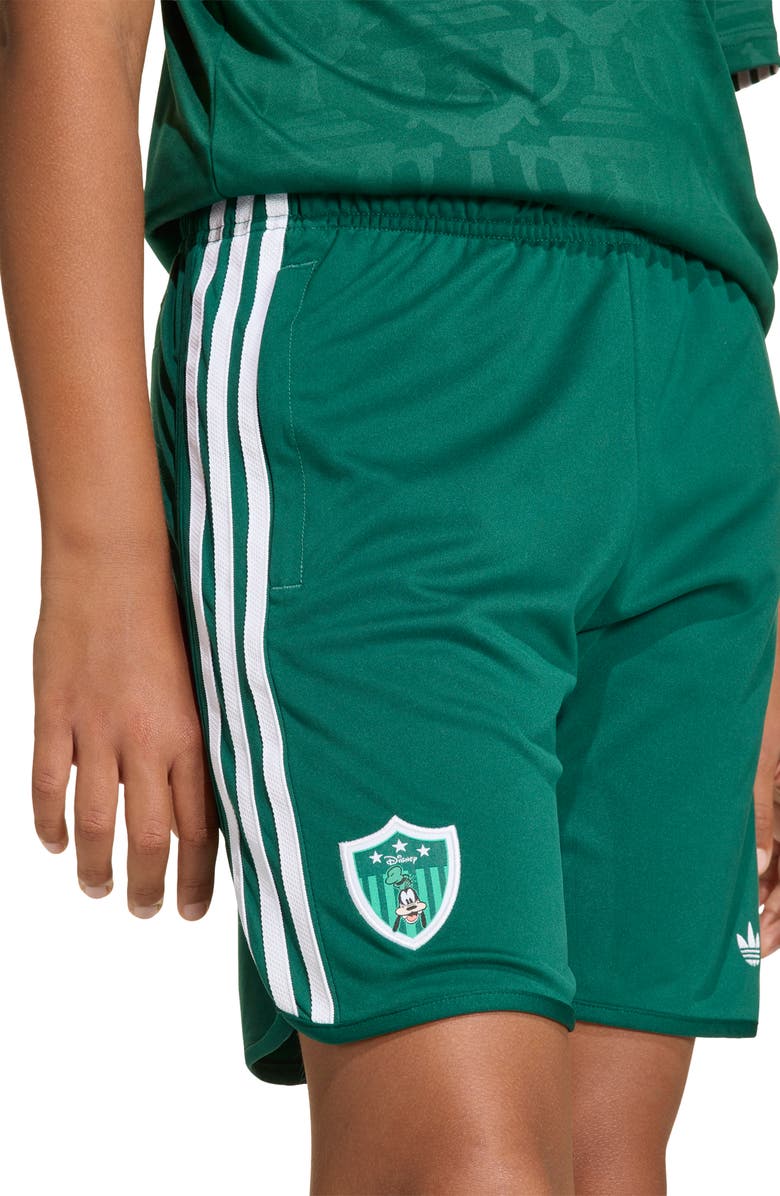 adidas Originals x Disney Kids' Goofy Shorts, Alternate, color, Collegiate Green/ White